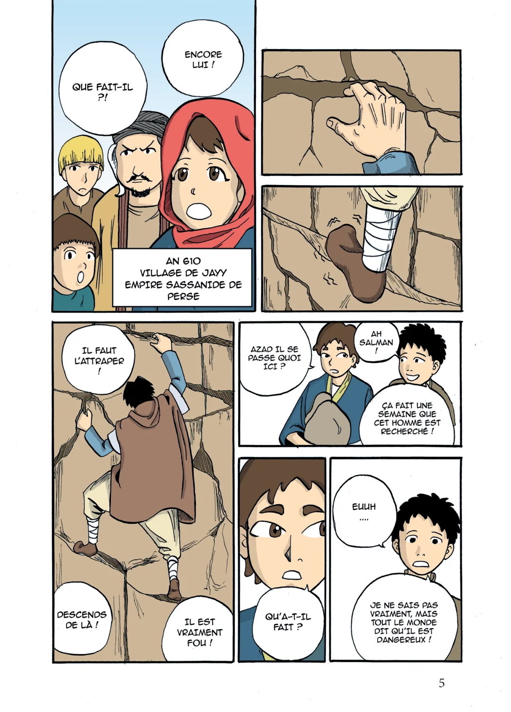Une planche du tome 1, à Jayy en Perse